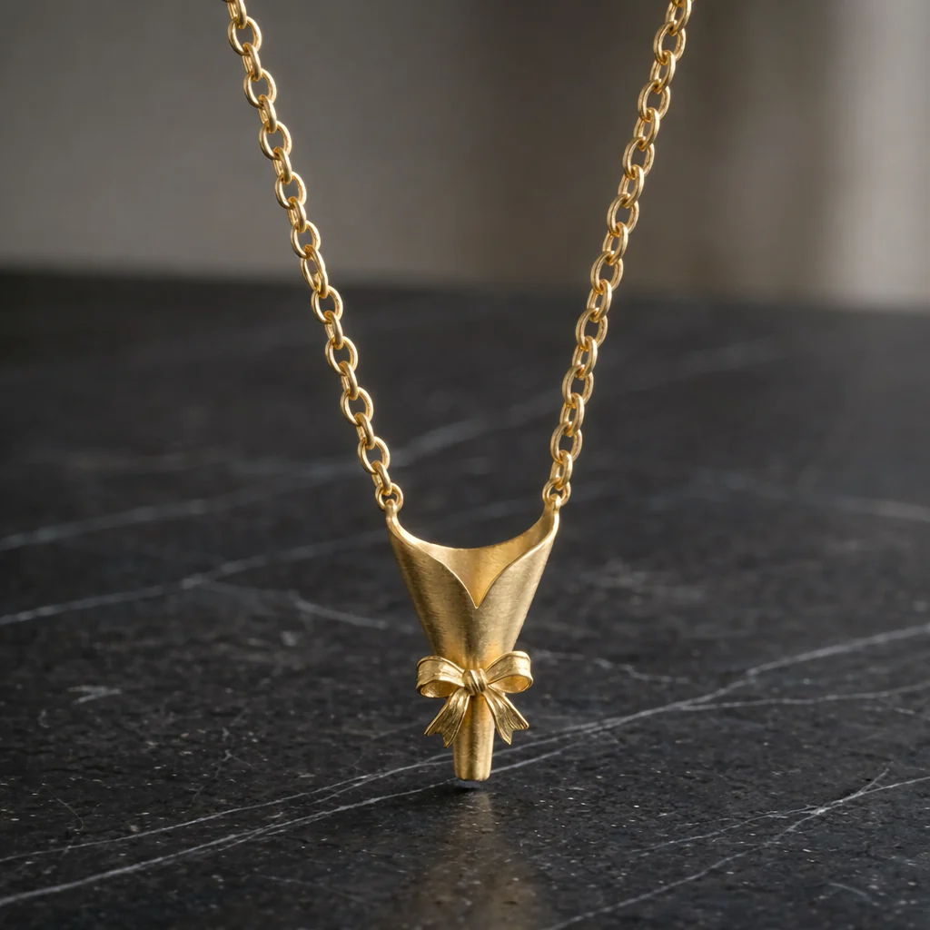 Collana con fiore