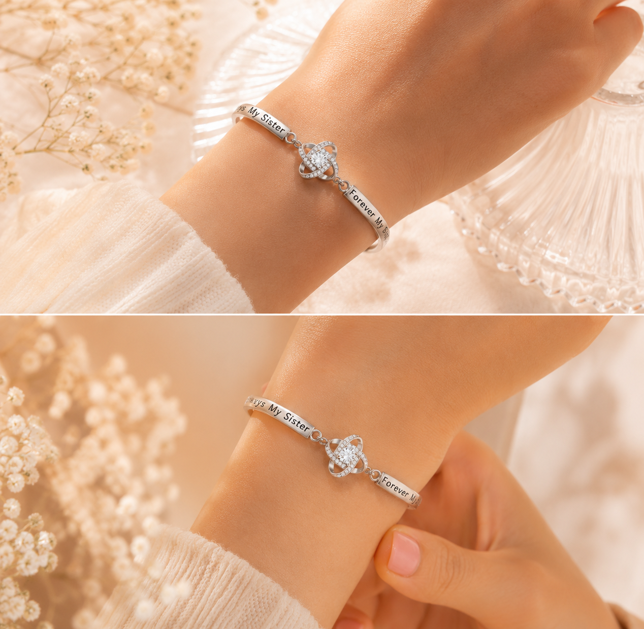 Bracciale quadrifoglio